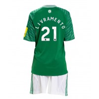 Newcastle United Tino Livramento #21 Vonkajší Detský futbalový dres 2025-26 Krátky Rukáv (+ trenírky)